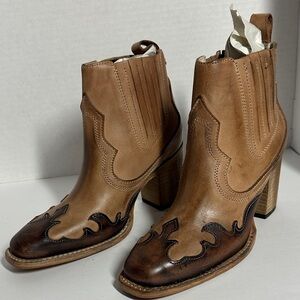 Freebird by Steven Tan and Brown Ankle Boots